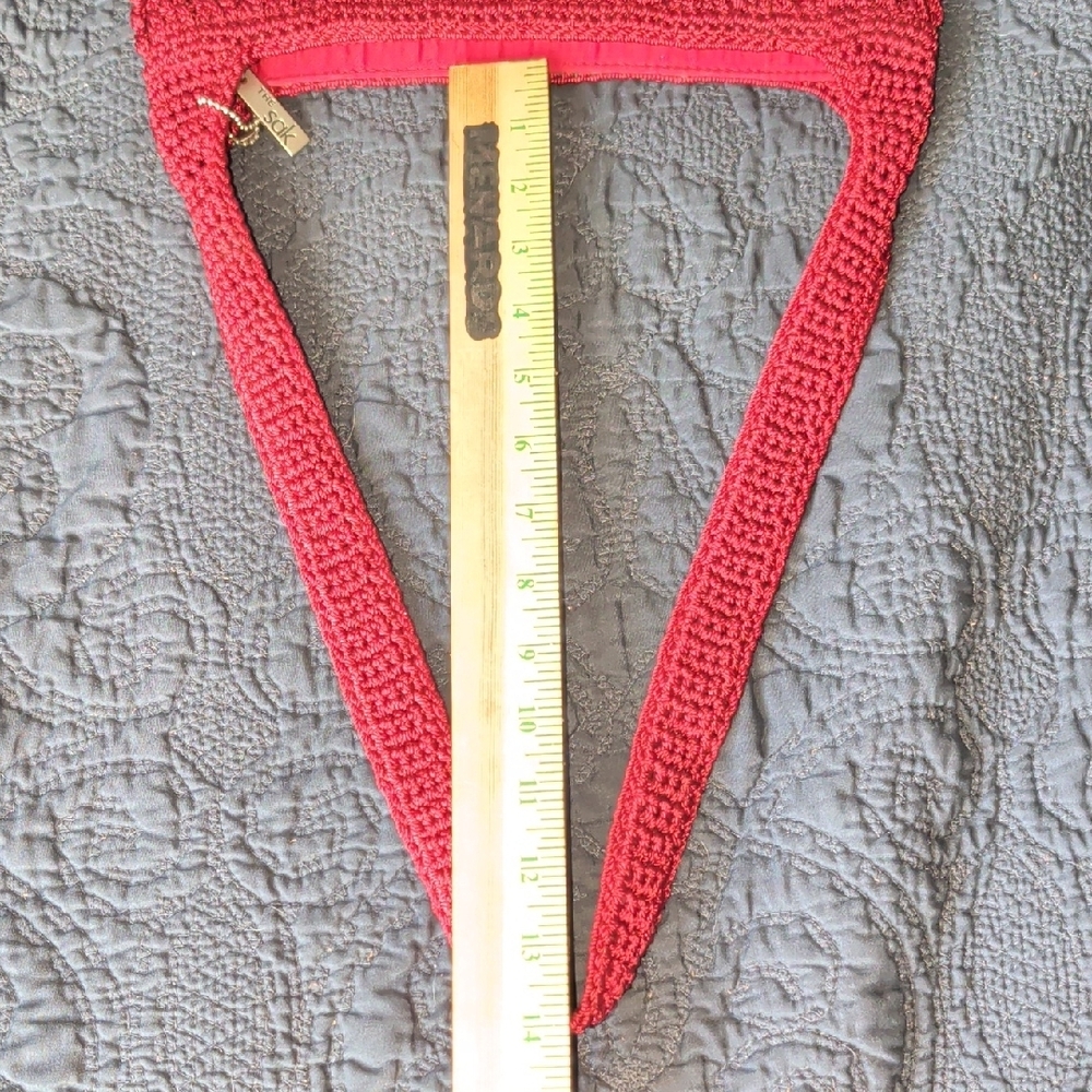 The Sak Burgundy Crochet Shoulder Bag - Picture 10 of 16